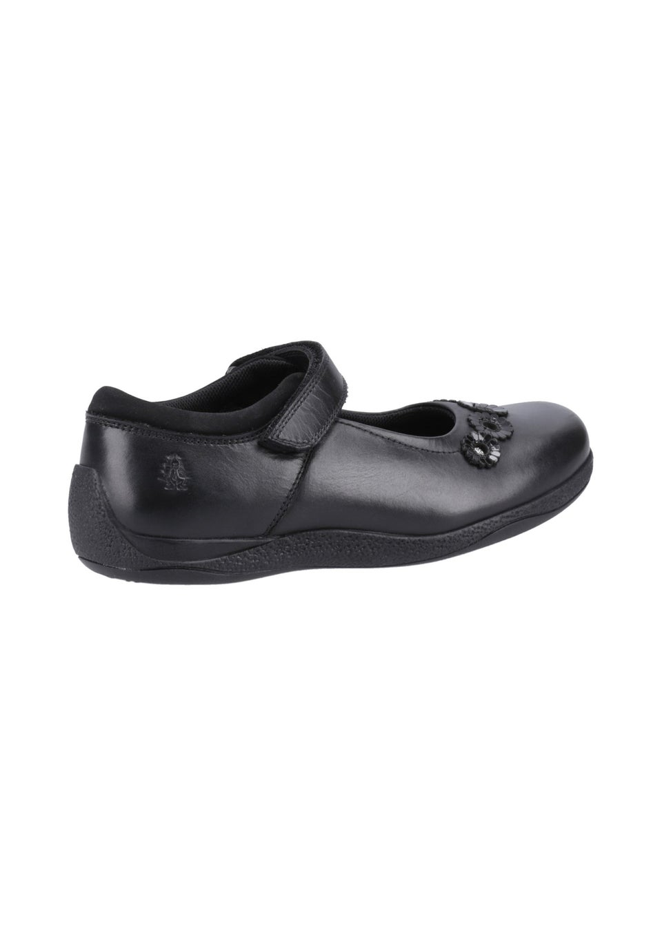 Hush Puppies Girls Black Christina Junior School Shoes Younger 10 Older 2