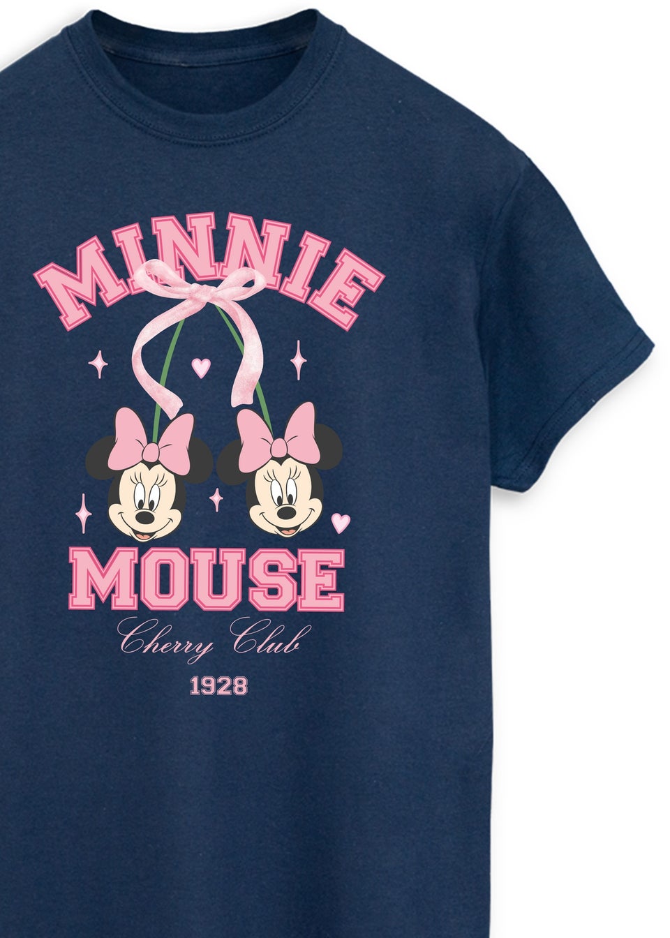 Disney Women Minnie Mouse Cherry Club Boyfriend Fit T-Shirt