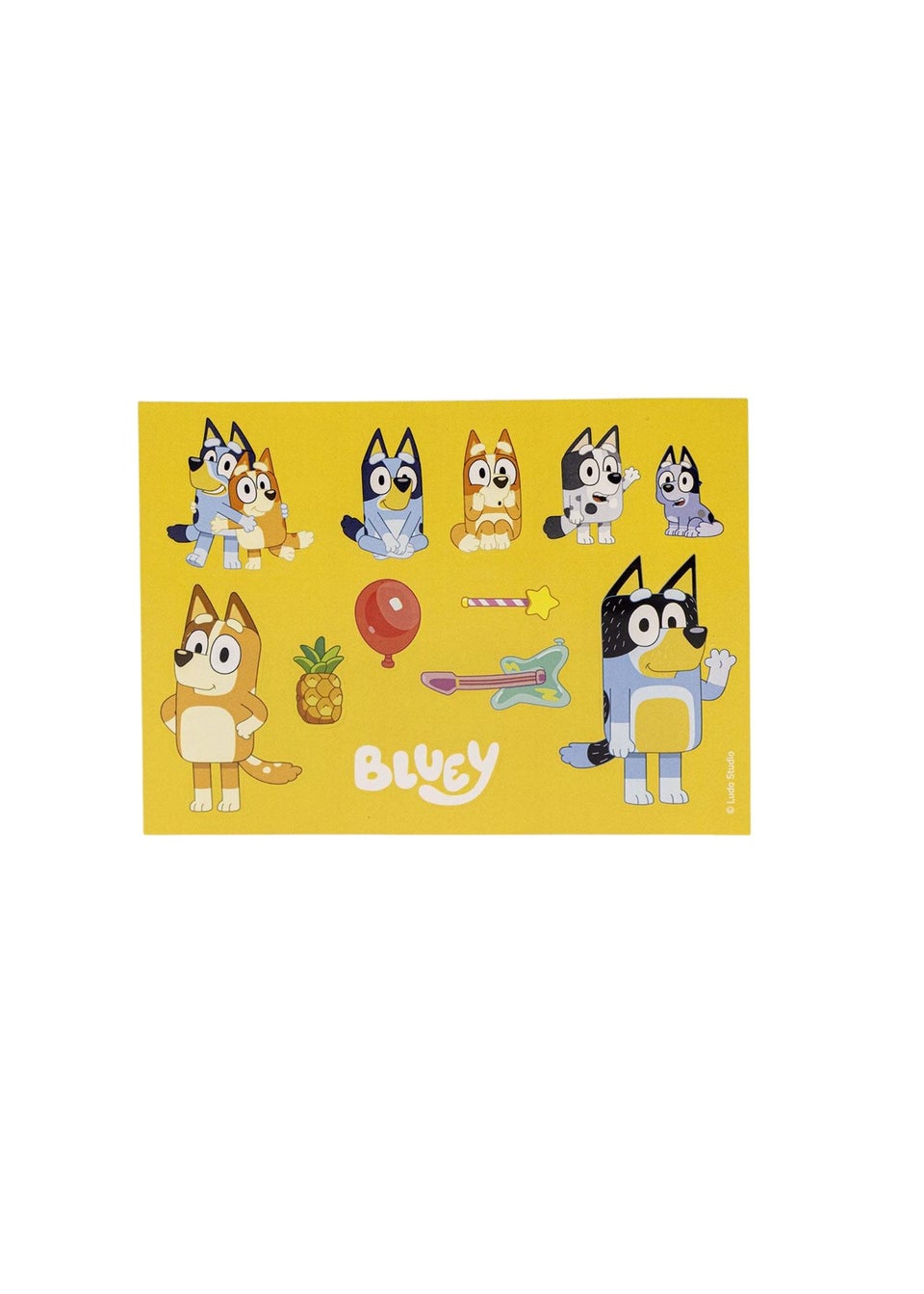 Bluey 3D Backpack Along With A Stationery Set