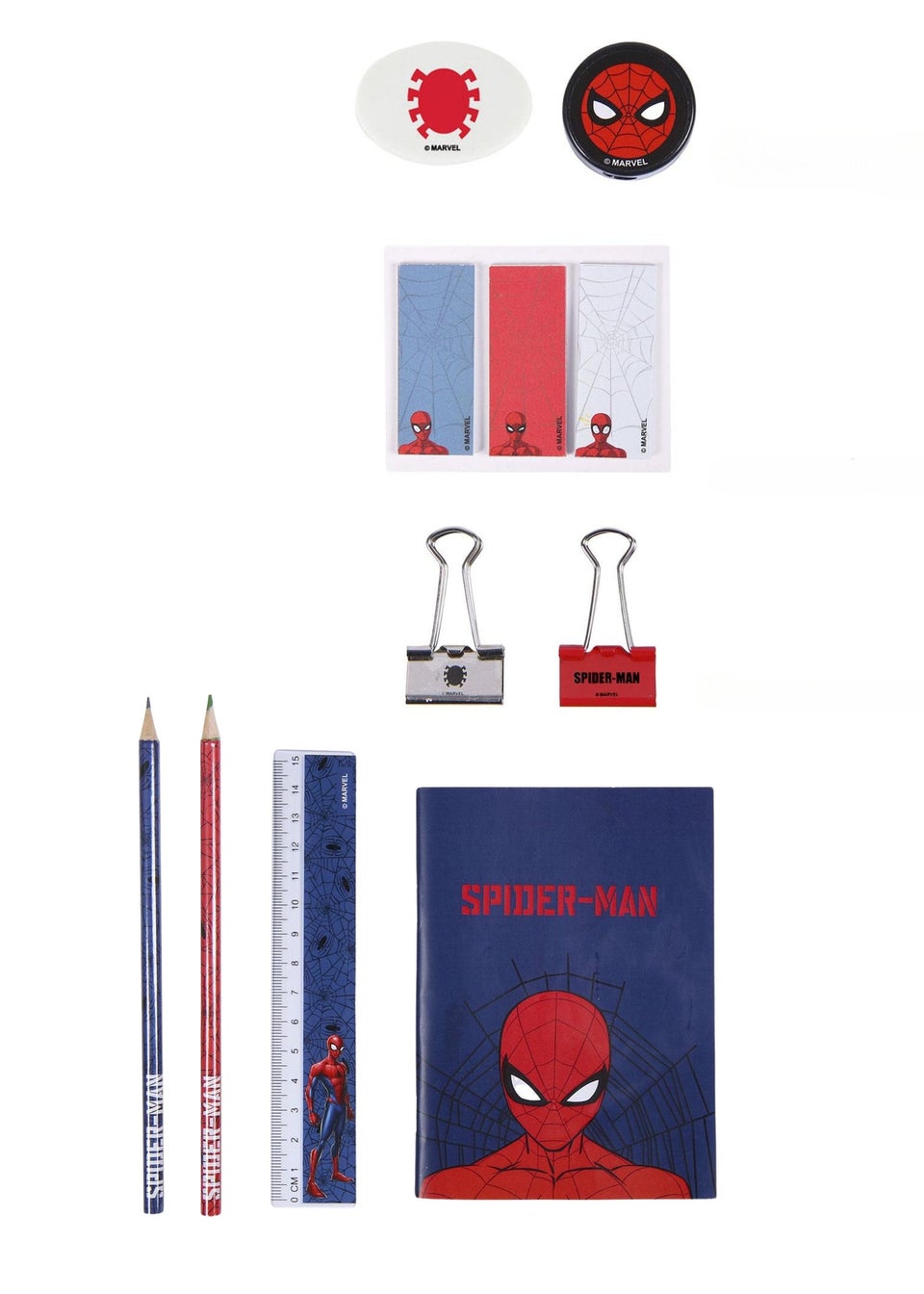 Spiderman Blue 3D Backpack With Stationary Set