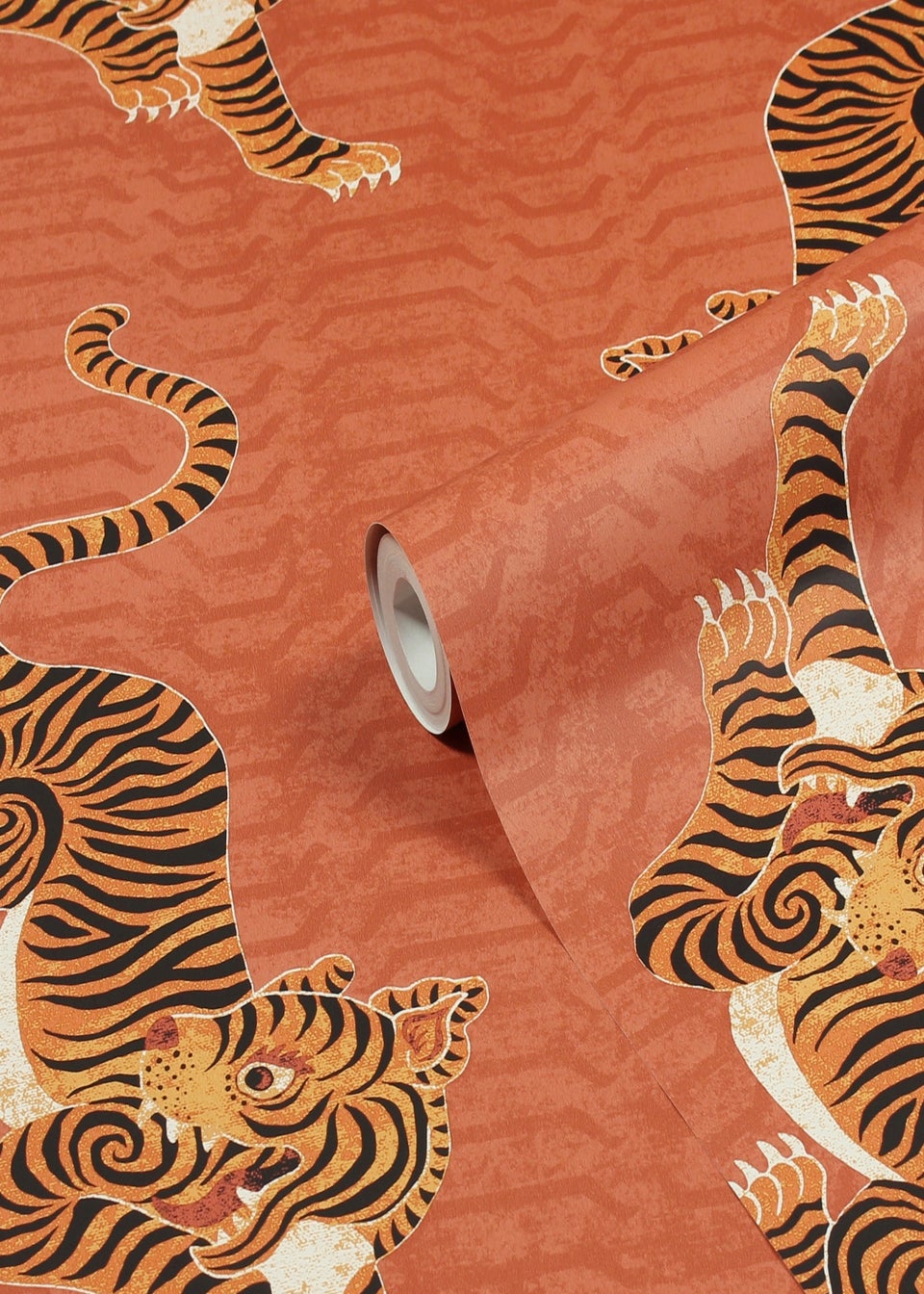 furn. Tibetan Tiger Exotic Wallpaper (53 x 1050cm)