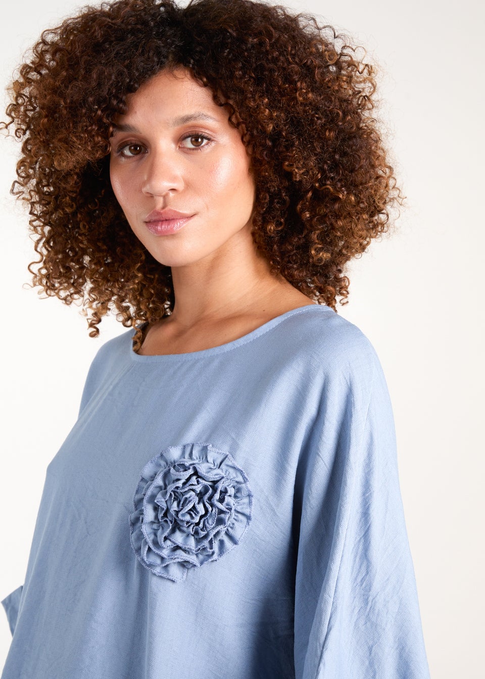Blue Vanilla Blue Corsage Top