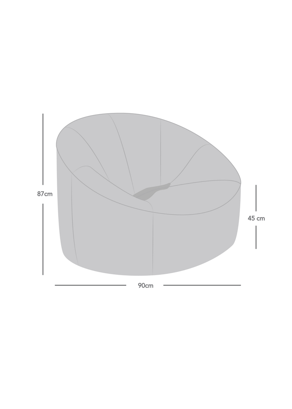 rucomfy Snug Cinema Chair Natural Beanbag