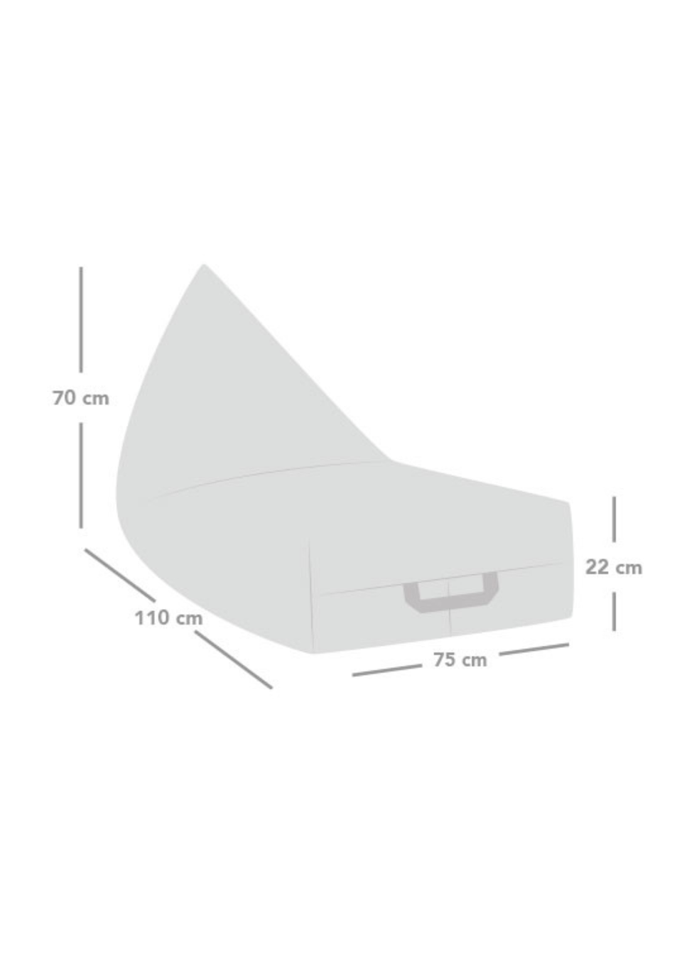 rucomfy Snug Humbug Natural Beanbag