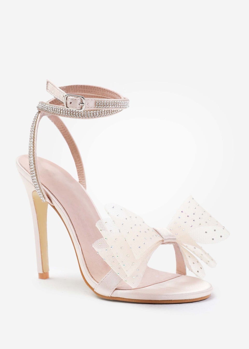 Champagne barely there heels new arrivals