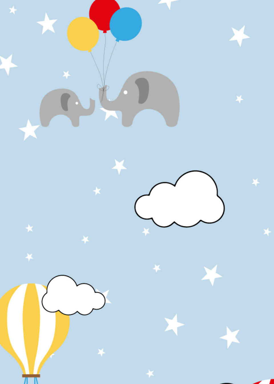 rucomfy Printed Gaga Hot Air Balloon Baby Beanbag