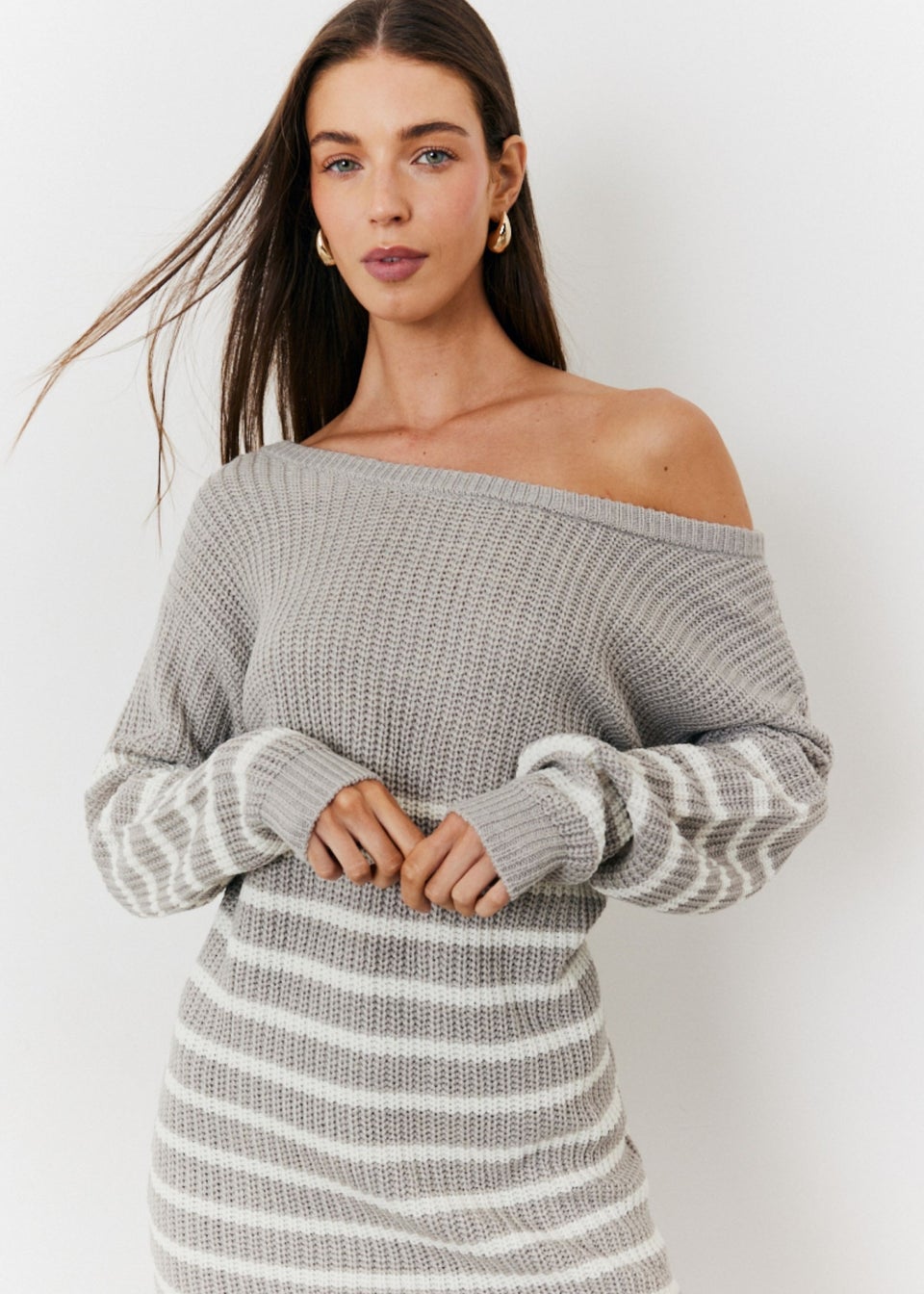 New look off the shoulder jumper shop