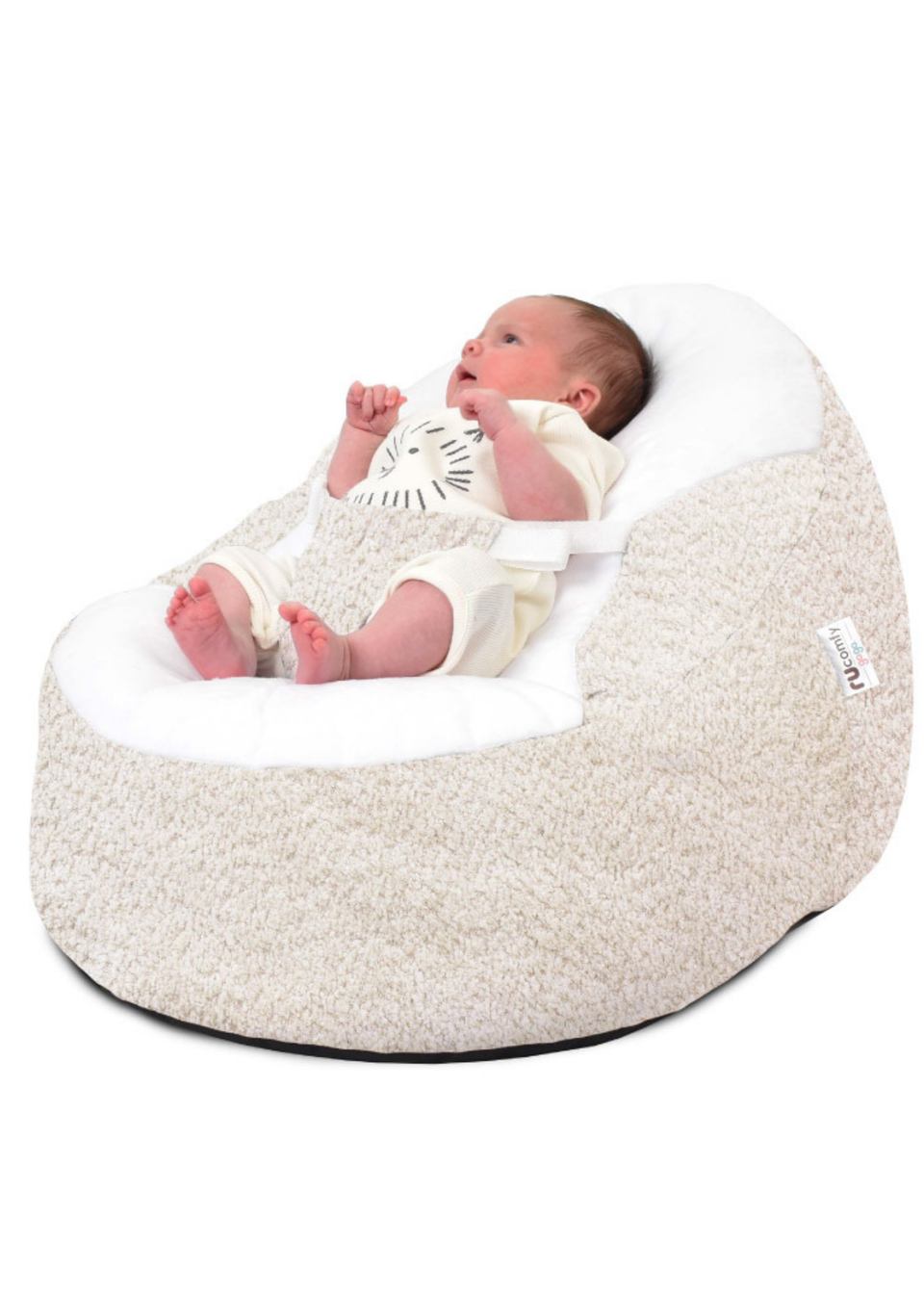 rucomfy Snug Gaga Natural Baby Beanbag Matalan