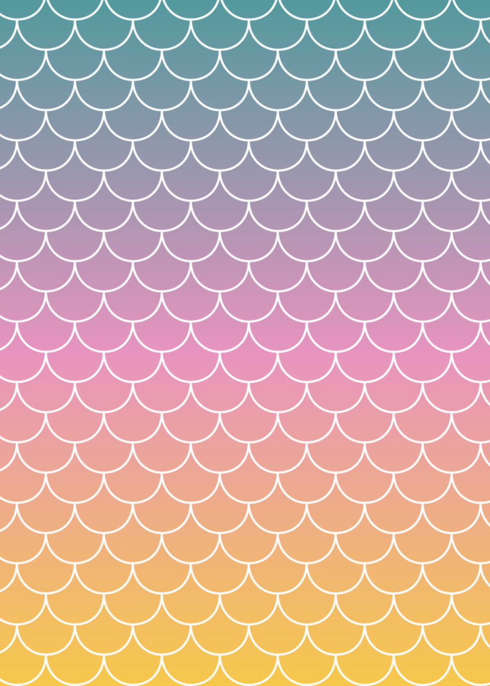 rucomfy Printed Extra Large Classic Mermaid Ombre Beanbag