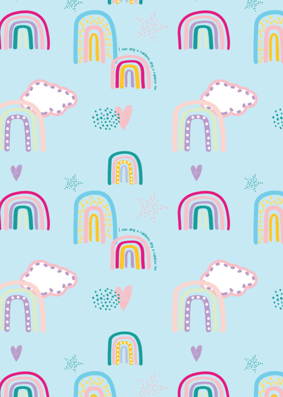 rucomfy Printed Children's Chair Rainbow Sky Beanbag