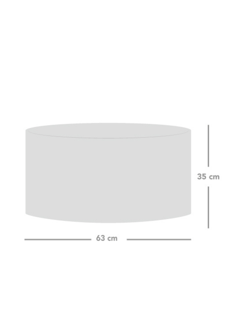 rucomfy Snug Drum Pouffe Natural Beanbag
