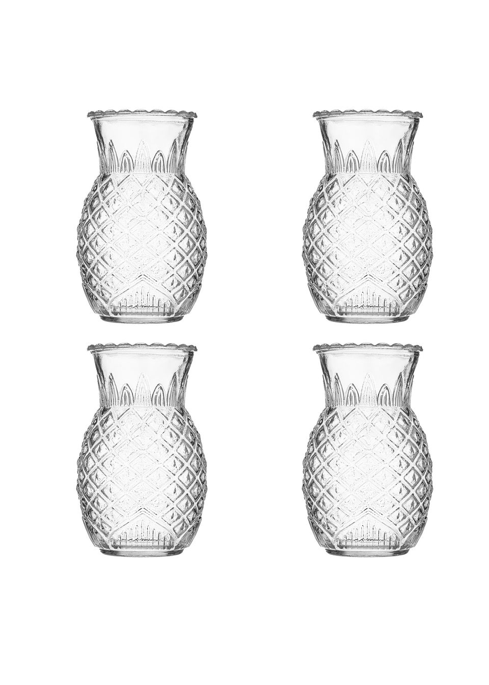 Ravenhead Entertain Set of 4 Pineapple Cocktail Glasses