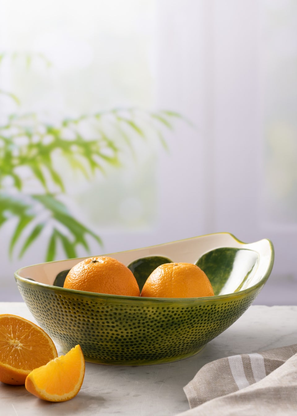 Typhoon World Foods Lime Oval Bowl (27.5cm)