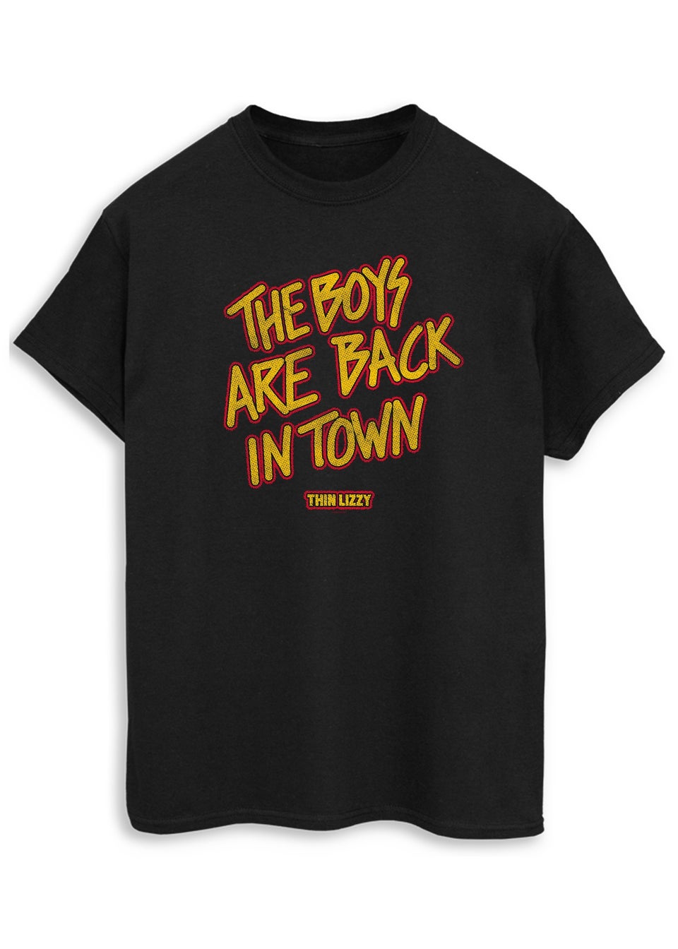 Thin Lizzy Boys Are Back In Town Men Black T Shirt Matalan