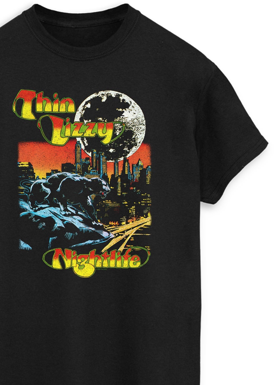 Thin Lizzy Nightlife Men Black T-Shirt