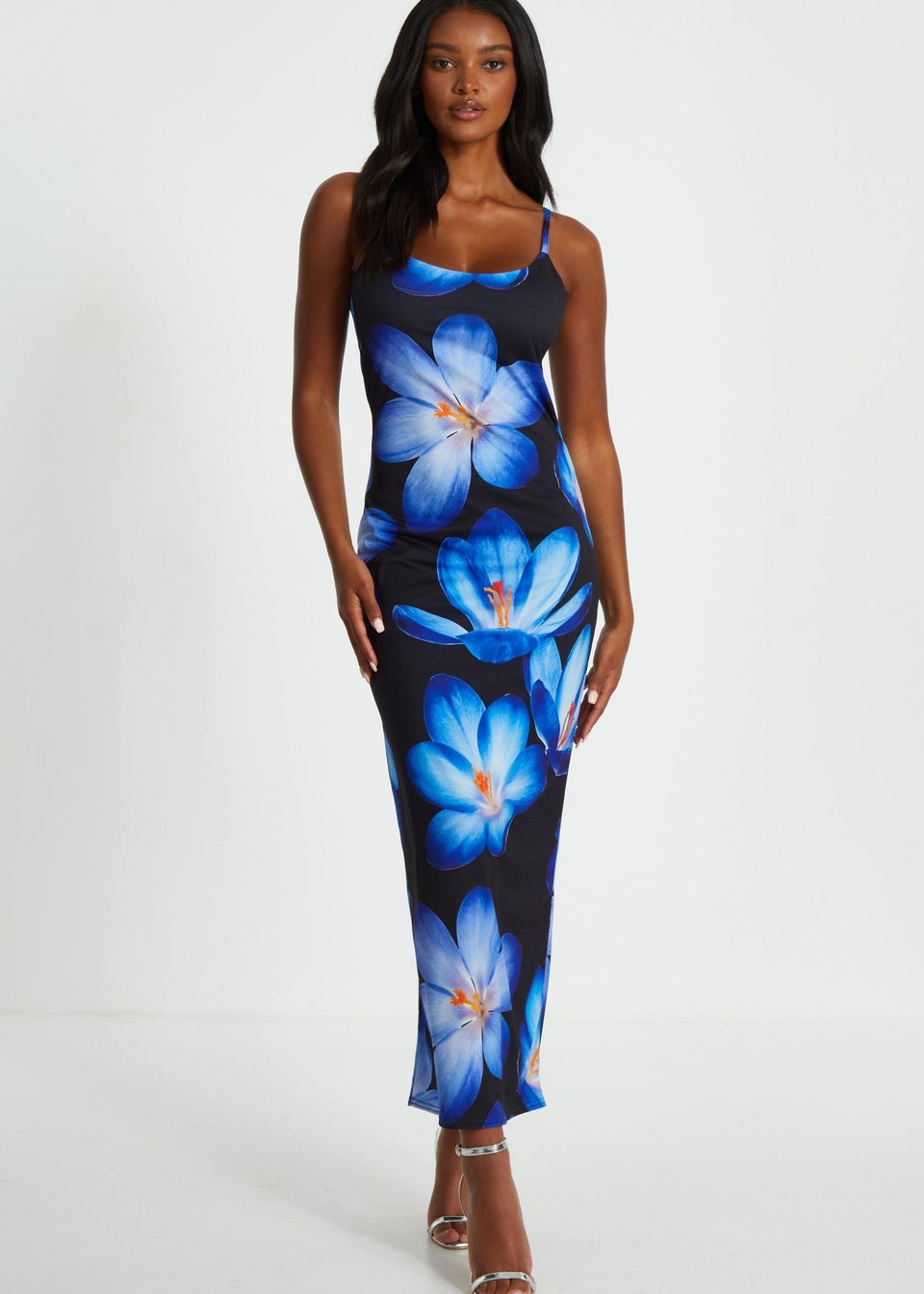 Quiz blue dress deals