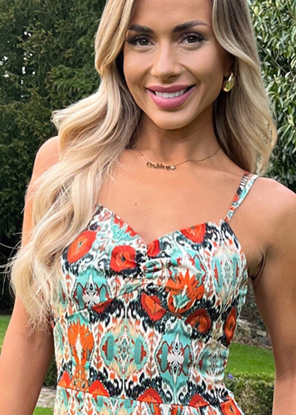 AX Paris Multi Abstract Print Strappy Midi Dress