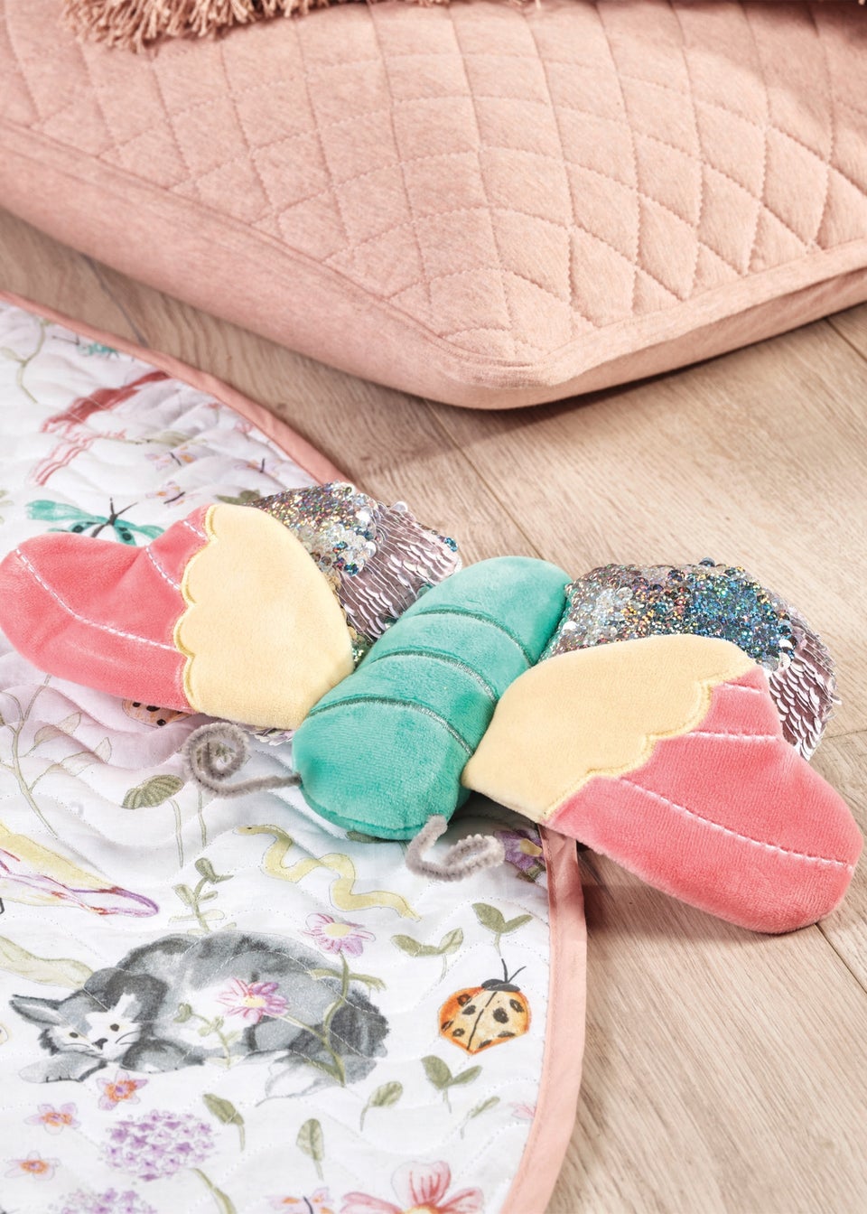 Linen House Kids Brielle Butterfly Plush Toy (35 x 32cm)