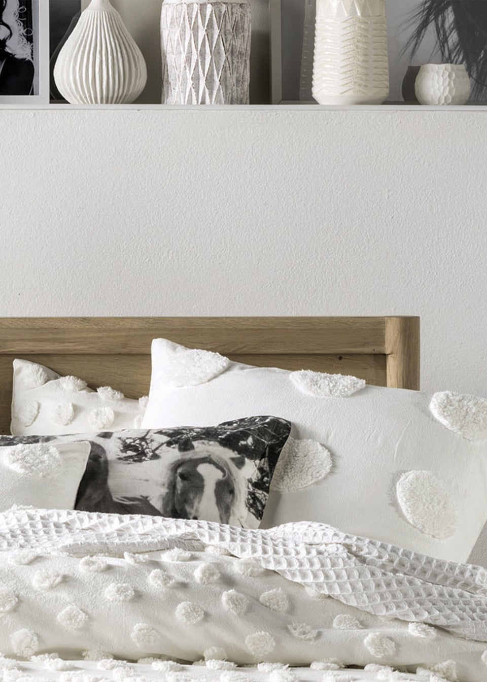 Linen House Haze Polka Tufted Duvet Cover Set Matalan