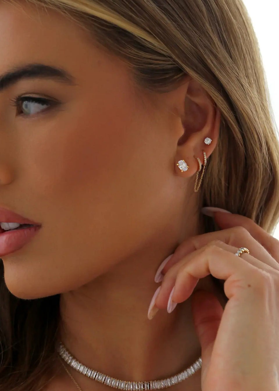 Say It With Gold Oval Gold Earrings