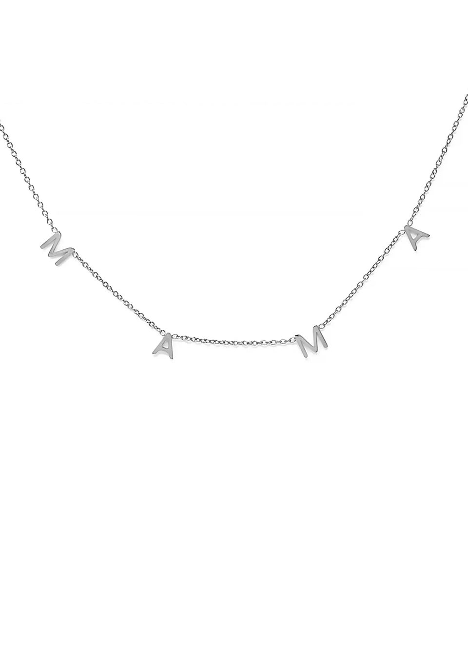 Say It With Silver Mama Necklace