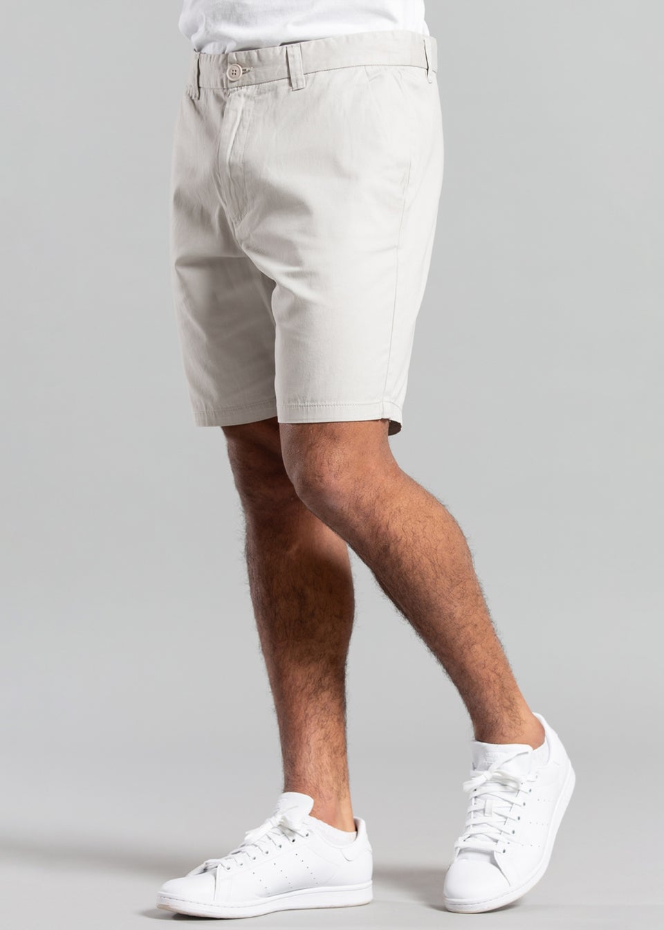 French Connection Light Grey Cotton Chino Shorts Matalan