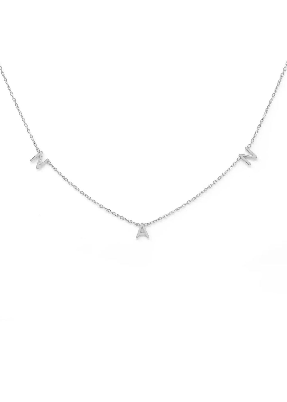 Say It With Silver Nan Necklace