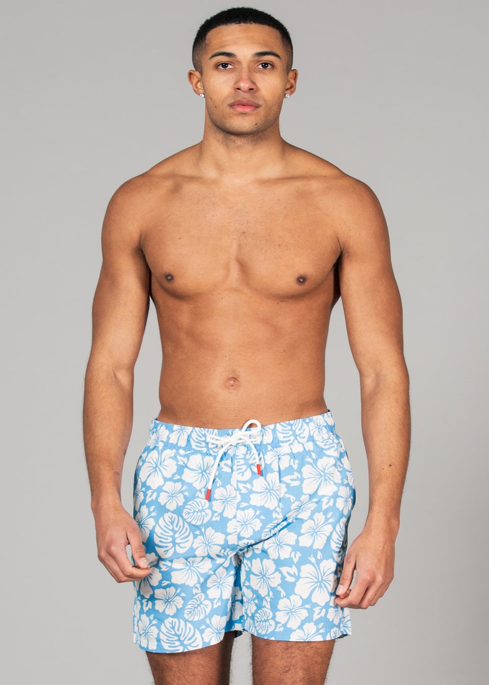 Tokyo Laundry Blue Printed Swim Shorts 2-Pack