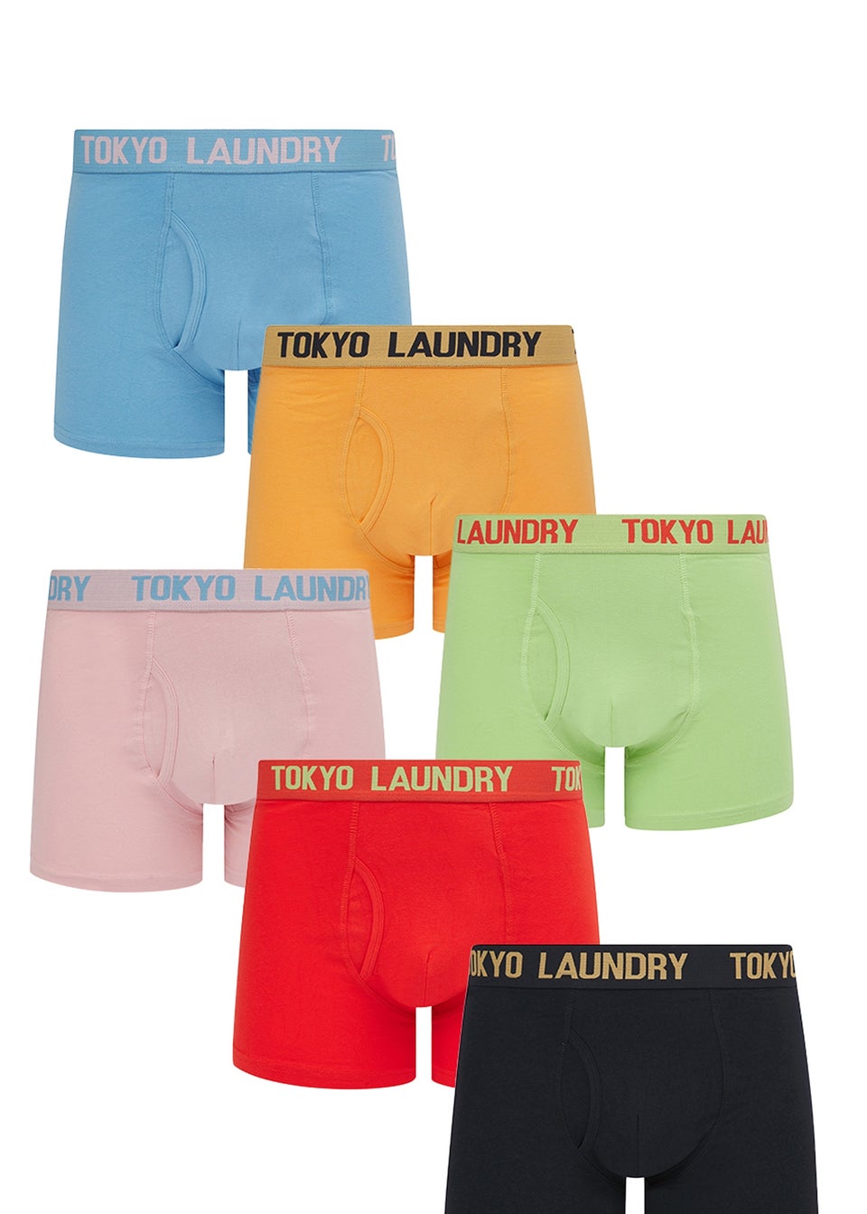 Tokyo Laundry Multi Cotton 6-Pack Boxers