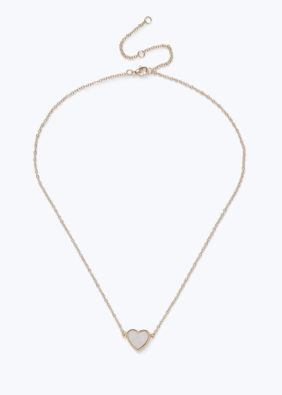 Muse White Heart Necklace