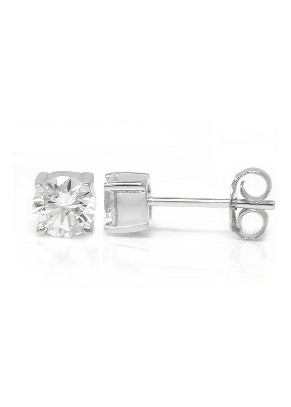 Say It With Silver Round Earrings