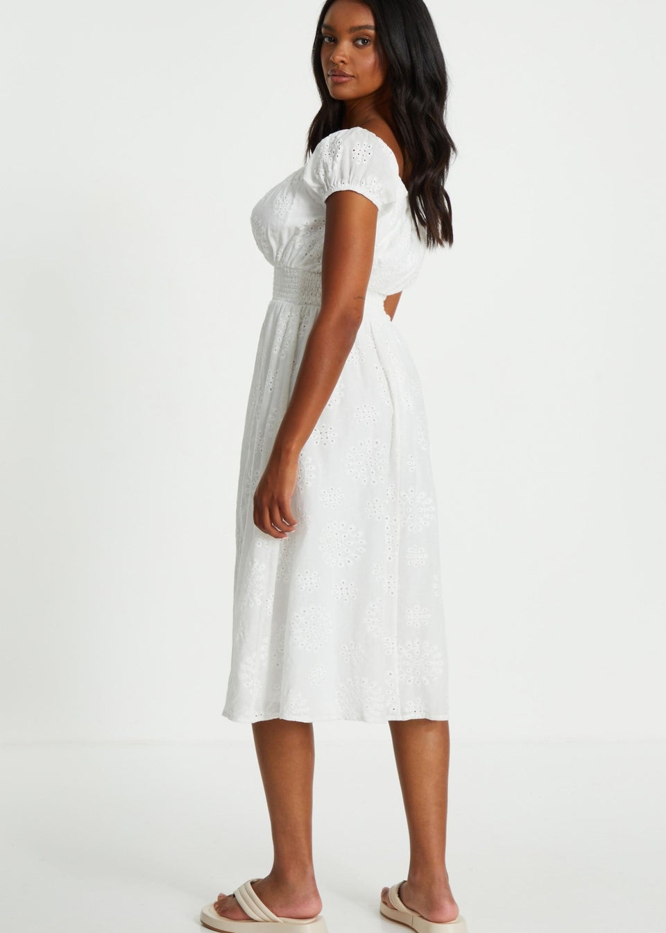 Quiz grey lace dress clearance