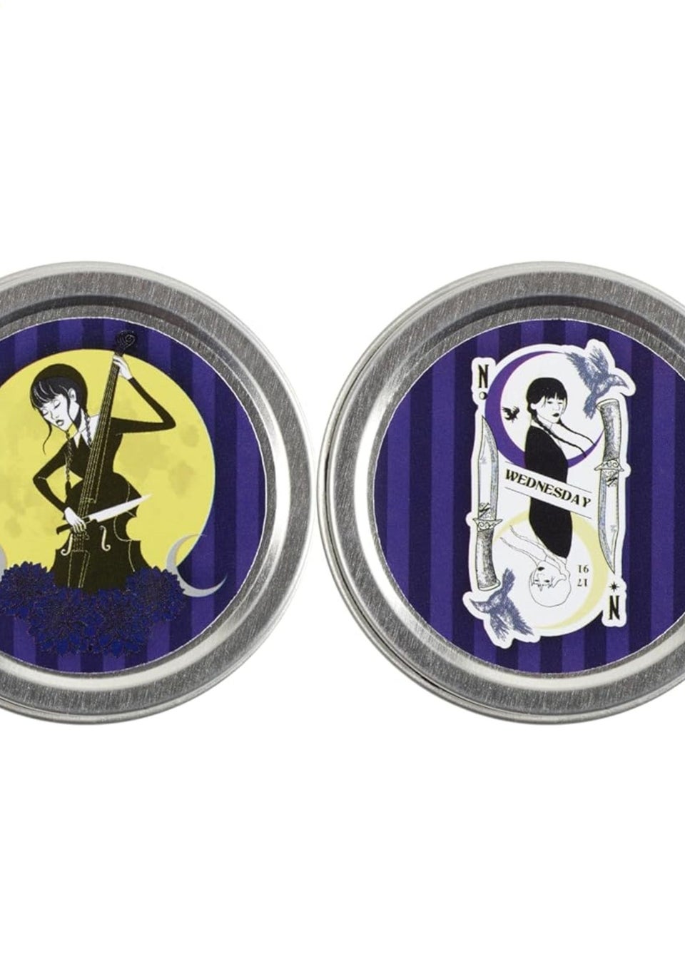 Wednesday Black Tinned Lip Balm Set