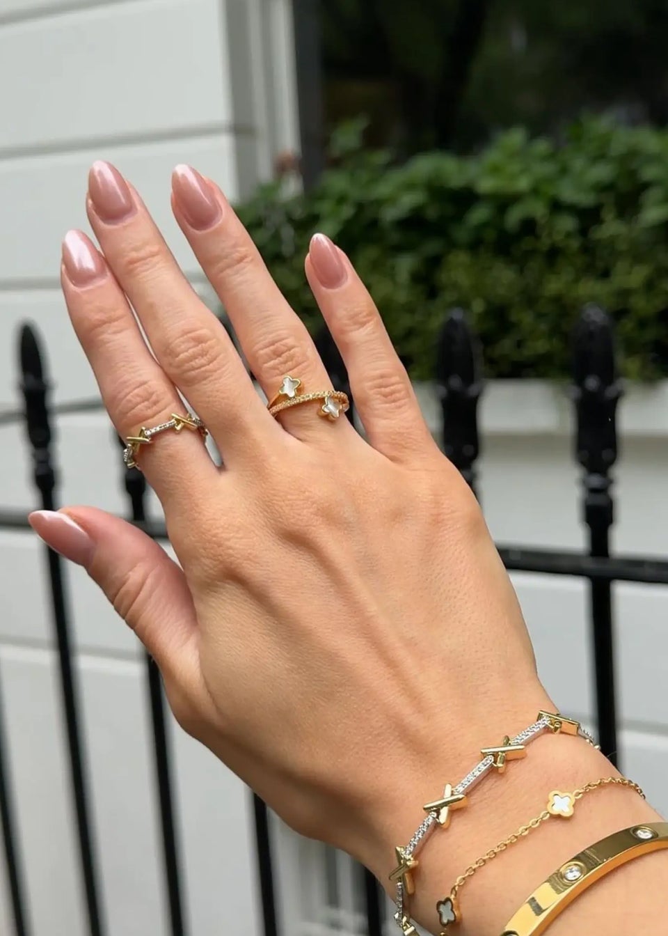 Say It With Silver And Gold Kiss Ring