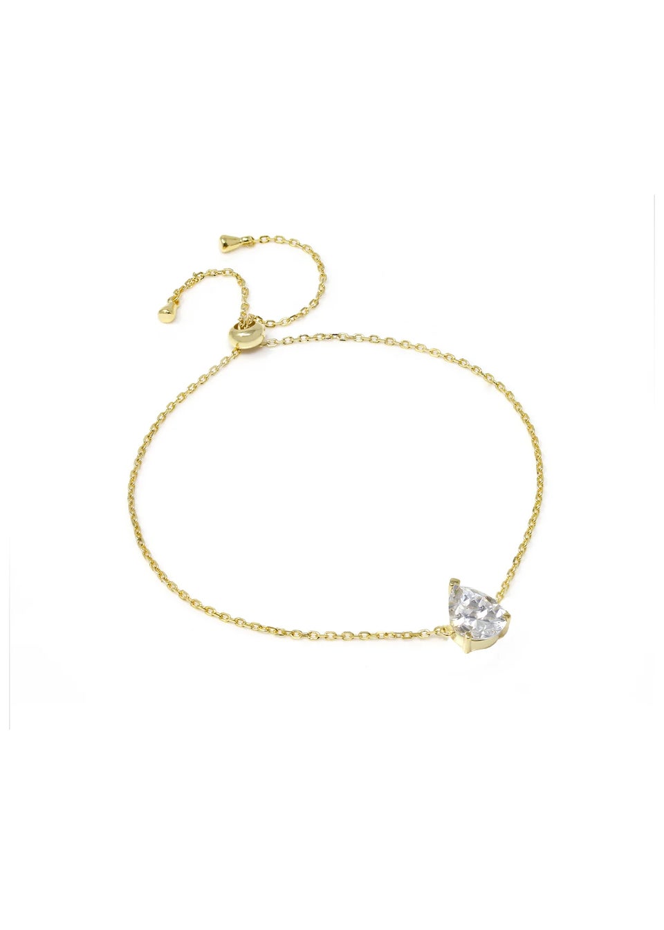 Say It With Gold Pear Bracelet