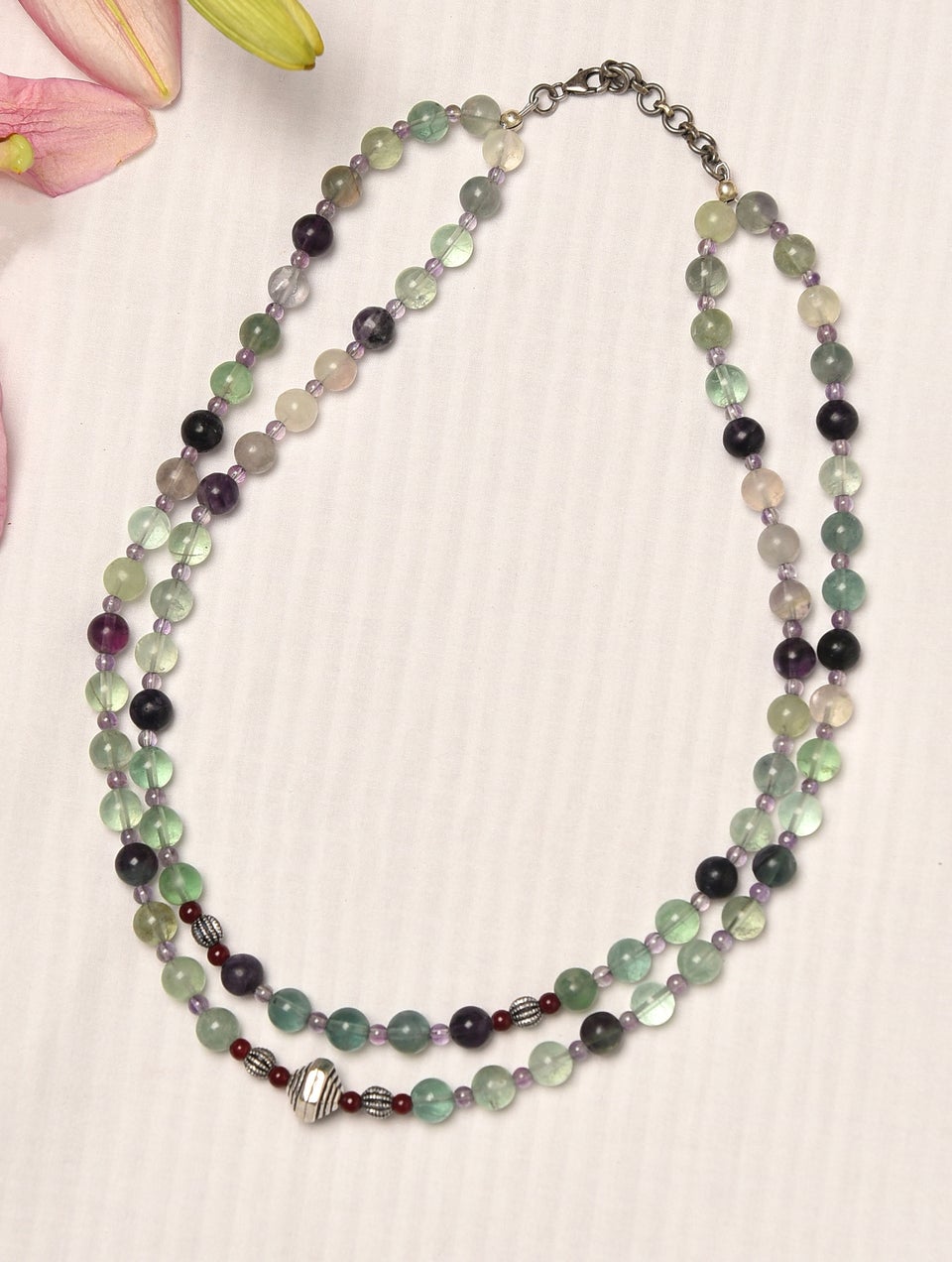 Women Silver Silver Fashion Silver Tone Necklace