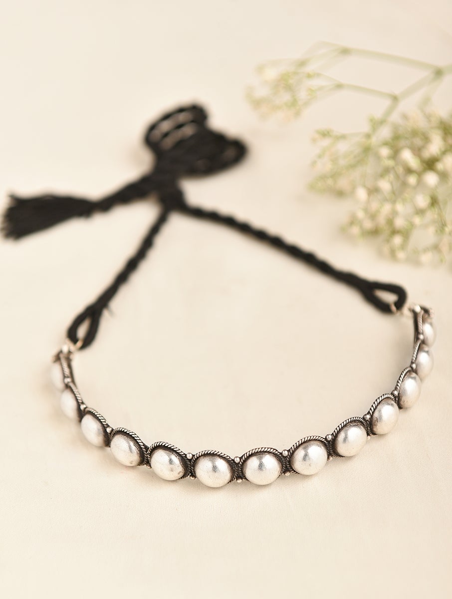 Women Silver Choker Necklace