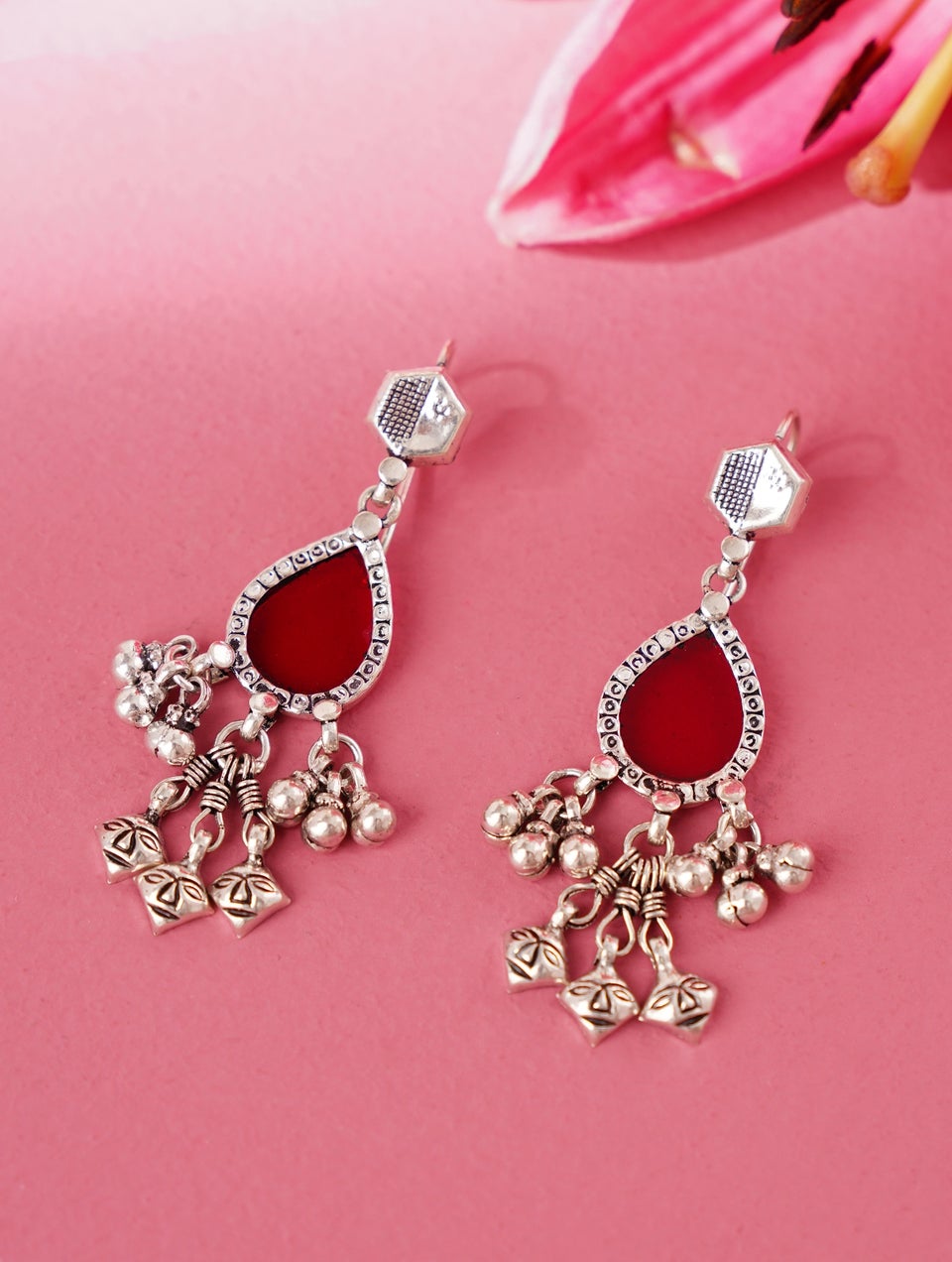Women Silver Dangler Earrings