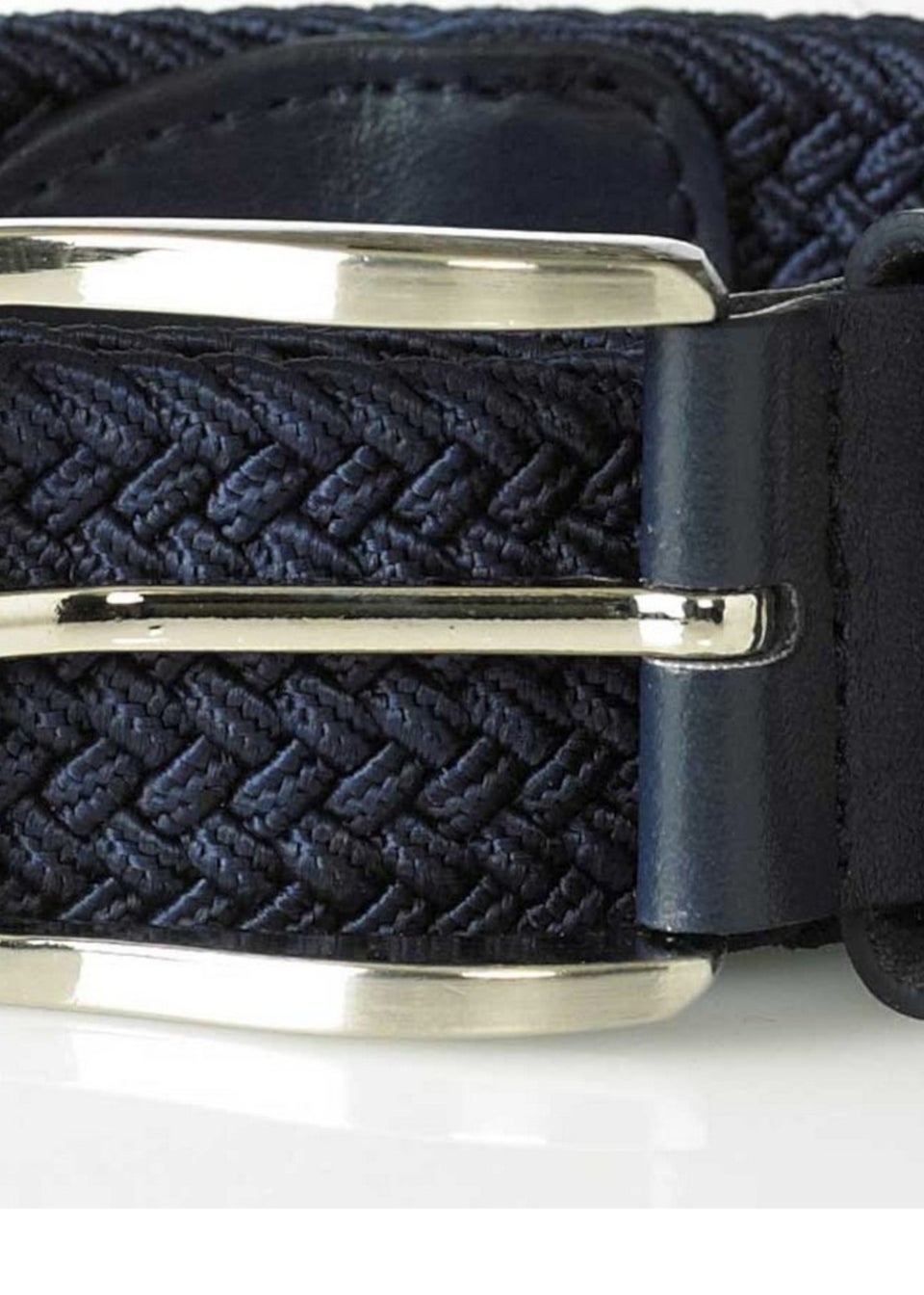 Duke Navy Dani Stretch Braided Belt