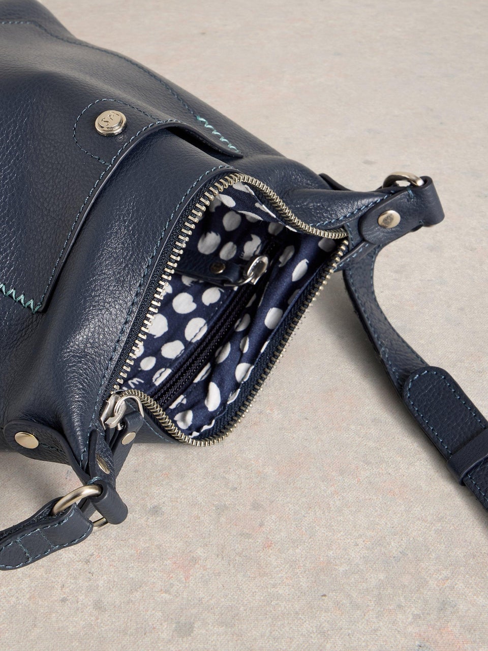 Mini Fern Crossbody-Tasche aus Leder