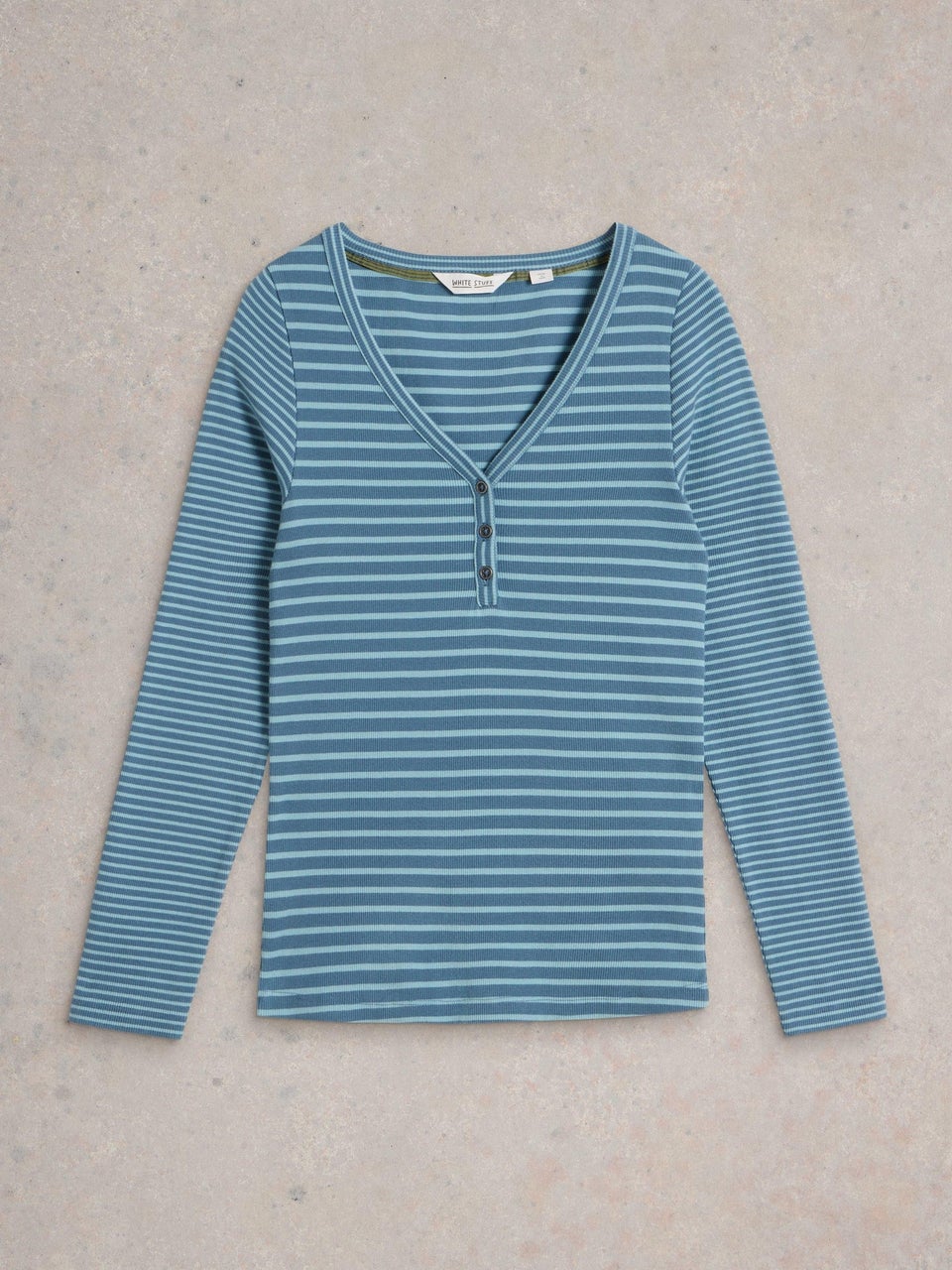 Geripptes Langarmshirt Halley