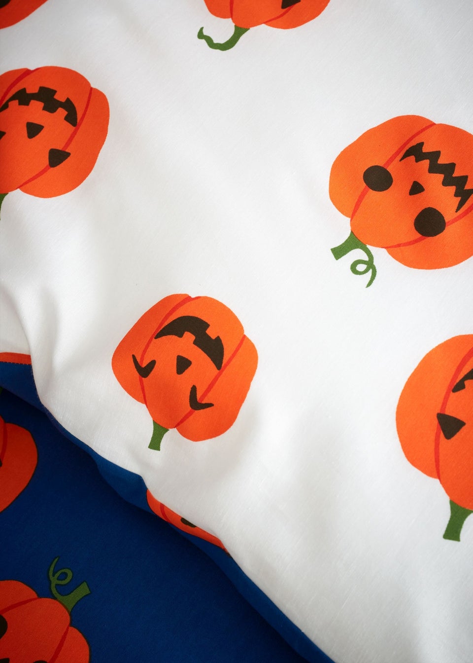 Catherine Lansfield Halloween Pumpkins Reversible Duvet Set