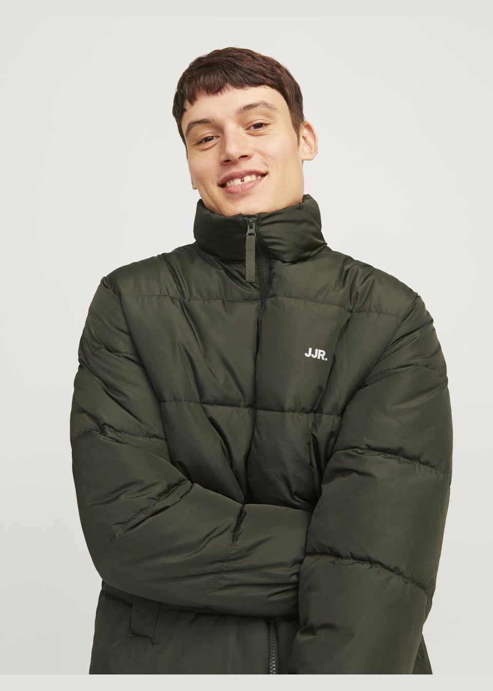 JJ Rebel Green Padded Puffer Coat