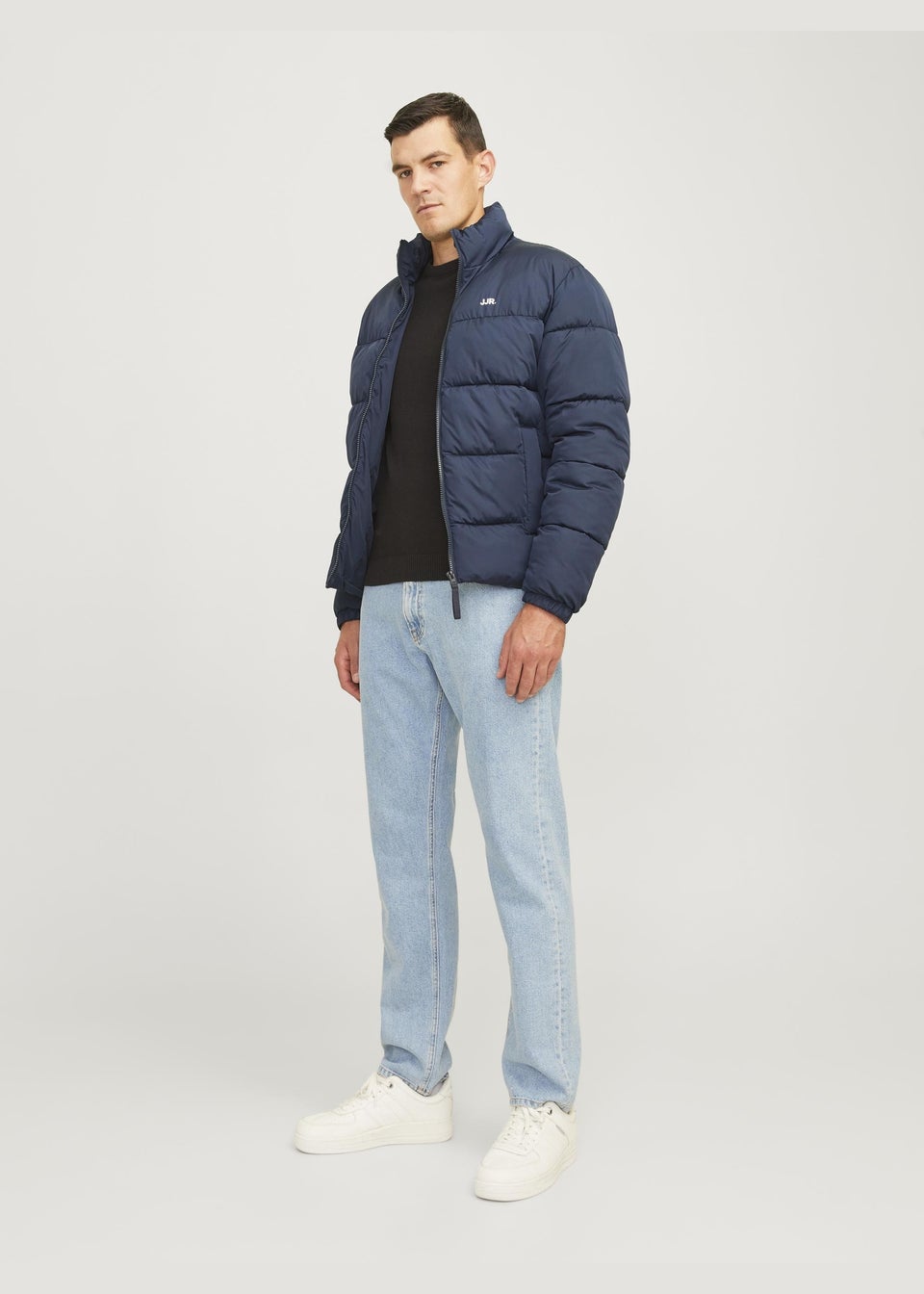 JJ Rebel Navy Padded Puffer Coat Matalan