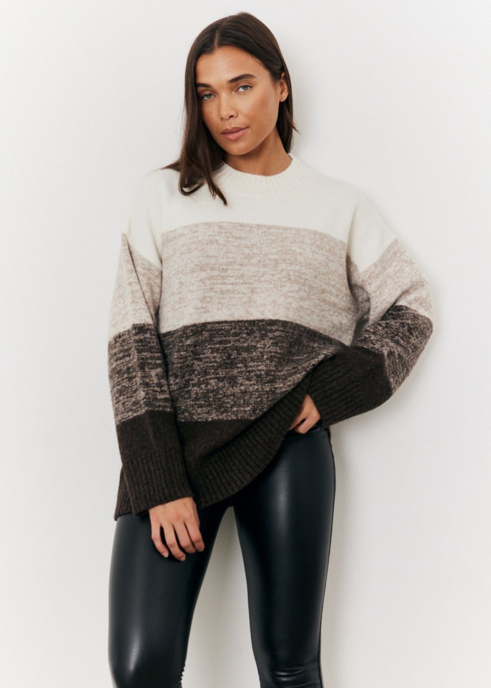 In The Style Stacey Solomon Tonal Crew Neck Jumper