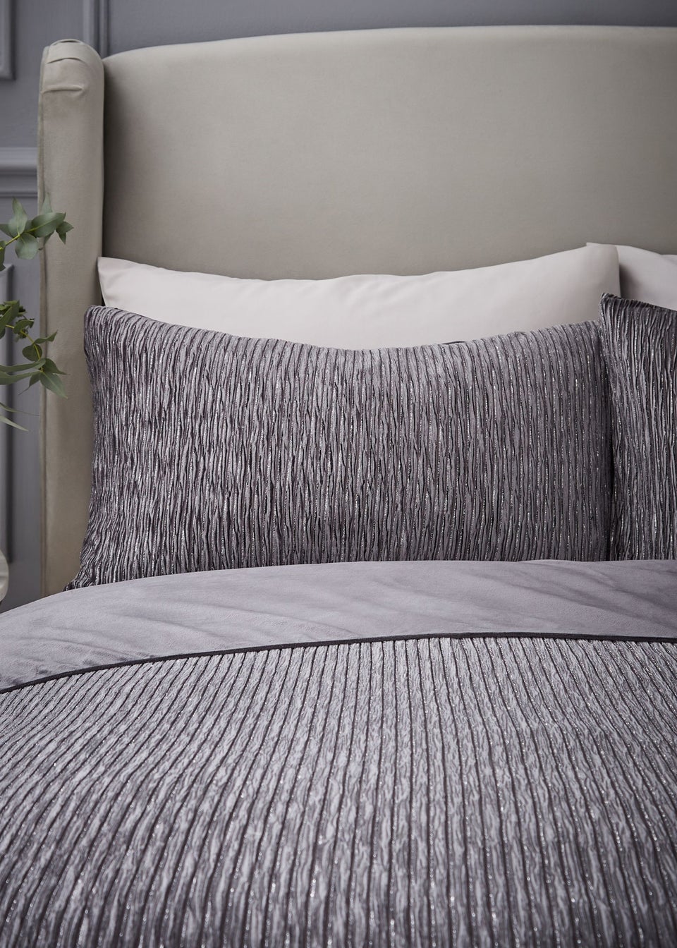 Catherine Lansfield Allure Sparkle Duvet Cover Set