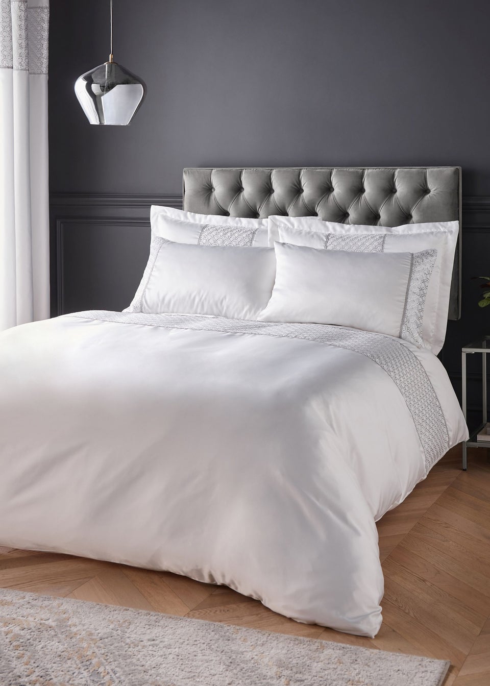 Catherine Lansfield Deco Sequin Duvet Cover Set