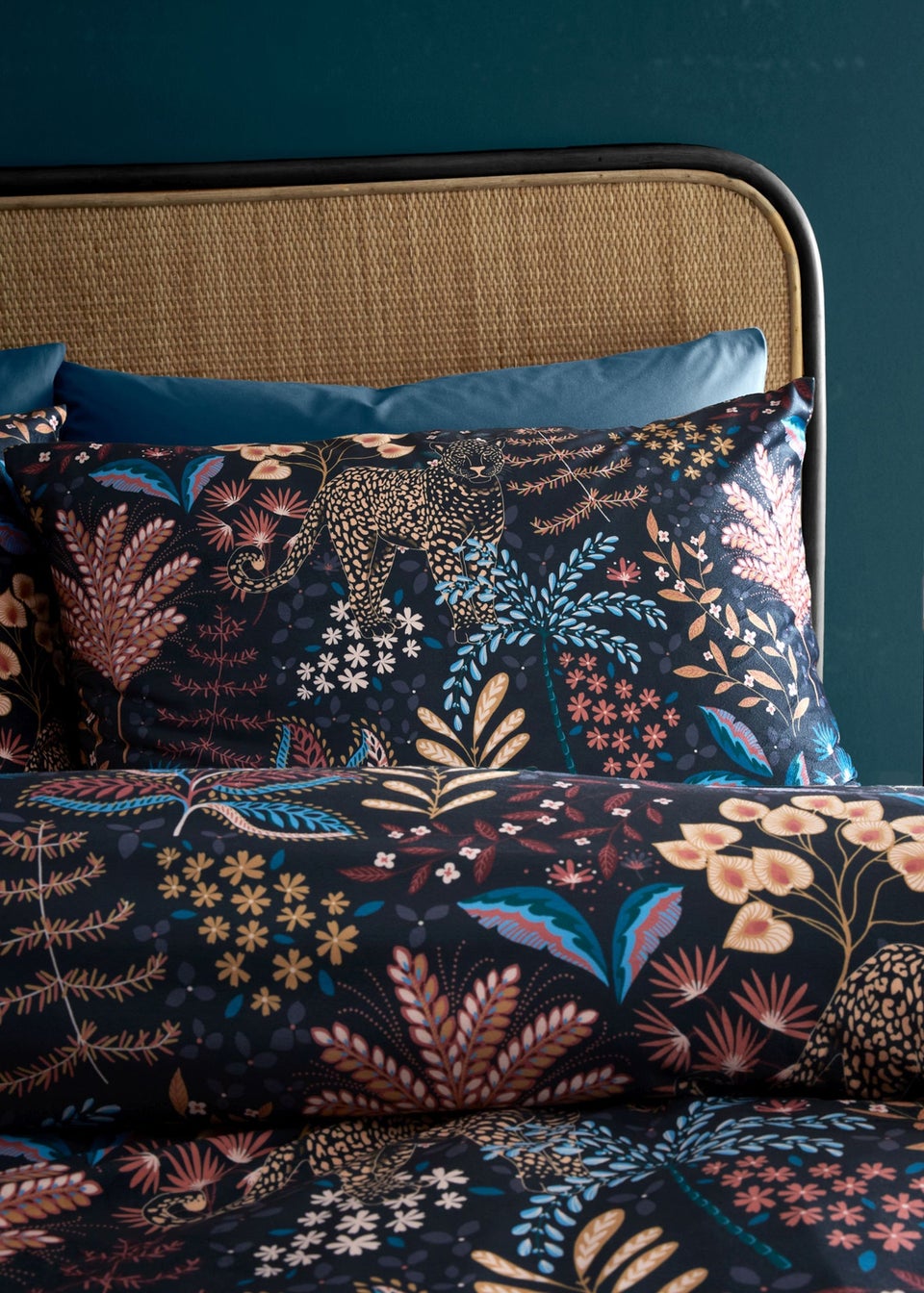 Catherine Lansfield Soft Velvet Exotic Leopard Duvet Cover Set