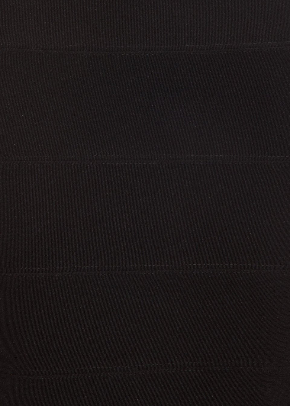 Quiz Black Ribbed Bodycon Skirt