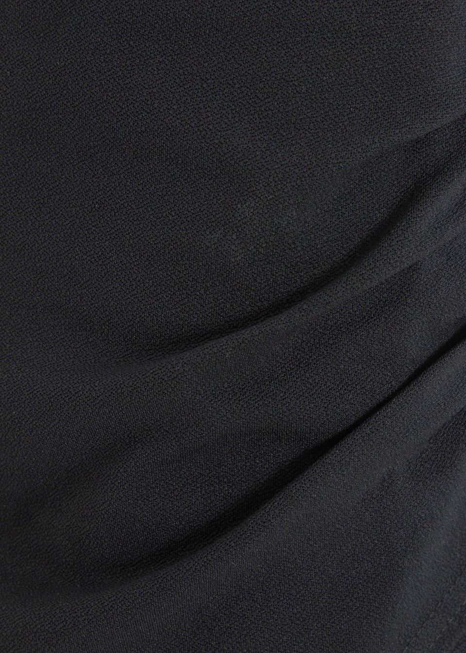 Quiz Black Ruched Wrap Mini Skirt Matalan
